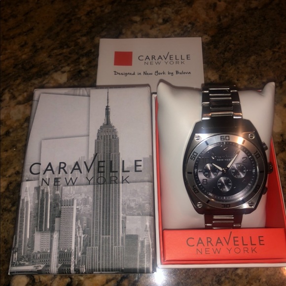 Bulova New York Mens Analog Display Caravelle NWT